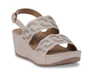 Сандалии Good Choice Alexia Wedge Sandal, Pale Gold Metallic