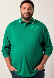 Поло Men Plus HALBARM BRUSTPRINT BIS 8 XL, Emerald Green/Dark Green