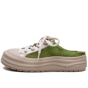 Женские сандалии с закрытым носком и резиновой подошвой, устойчивые к истиранию Jay, Green