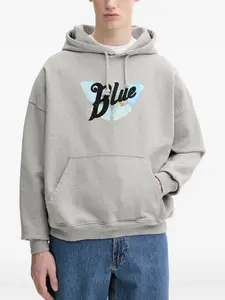 Толстовка с принтом бабочек BLUEMARBLE, серый