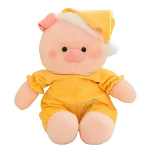 Плюшевая кукла Creative Pajamas Bear высотой 40 см YUOU, желтый