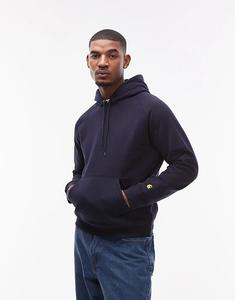 Толстовка Carhartt WIP Chase в темно-синем цвете