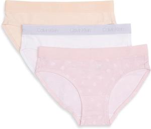 Комплект из 3 купальников-бикини Calvin Klein для девочек, Crystal Pink Stars