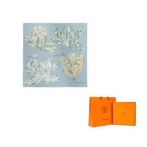 HERMES Шелковый  шарф Women's Glacier Blue