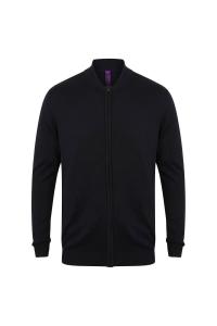 Вязаный бомбер Henbury, темно-синий