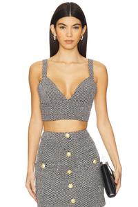 Трикотажный топ-бюстгальтер castalia L'Agence, черный