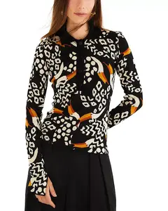 Свитер-Поло Tucanissimo Farm Rio, черный