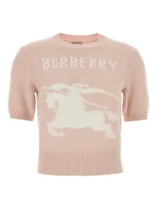 Джемпер с короткими рукавами Burberry, розовый