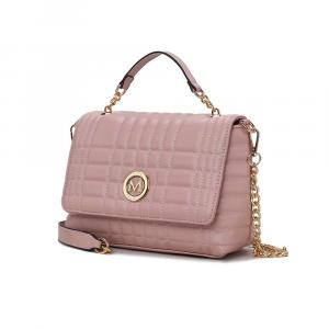Женская сумка на плечо Lola Quilted из веганской кожи от Mia K MKF Collection By Mia K., розовый