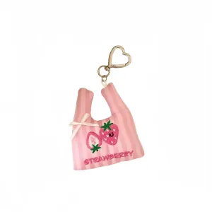 Милый плюшевый кулон в виде сумки для покупок высотой 8 см LALABABY, розовый