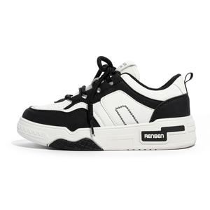 Кеды, скейтборд обувь женская низкая Humanism 1986, розовый/белый