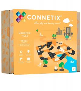 Пакет Creative Roads Pack с магнитными дорожными блоками из 16 элементов Connetix