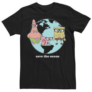 Мужская футболка Sponge Bob SquarePants Group Save The Ocean Nickelodeon