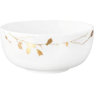 Мюсли-чаша Liberty - Golden Rose Hip, 1 шт., фарфор, диаметр 15 см Seltmann Weiden, белый/золотистый