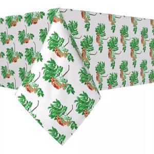 Прямоугольная скатерть, 100% полиэстер, 60x104 дюйма, силуэты рябины.