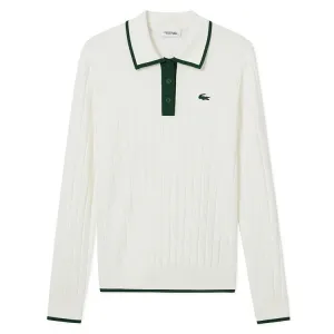 LACOSTE Топ Women's White/green Color Blocking