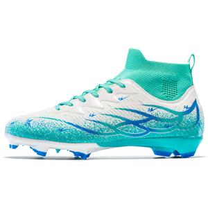 Футбольные бутсы FG с амортизирующим покрытием, устойчивые к истиранию, легкие, нескользящие, унисекс, цвета аква Binary, Aqua