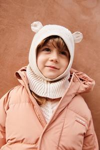 Хлопковая балаклава Liewood, бежевый