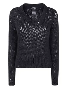 Свитер рыхлой вязки Sapio, черный