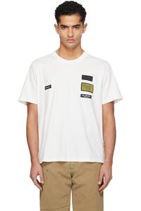 Нашивка с логотипом на футболке Mm6 Maison Margiela, белый