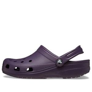 Кроссовки classic clogs 'dark iris' Crocs, фиолетовый