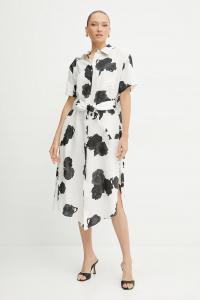 Платье из льна Liviana Conti, бежевый