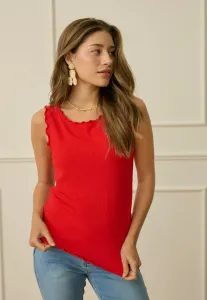 Crribba top Cream, High Risk Red