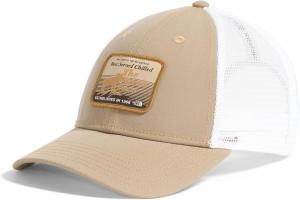 The North Face Unisex-Adult Graphic Mudder Trucker | Snapback бейсболка для мужчин и женщин, повседневная летняя шапка, Khaki Stone/Brew Patch
