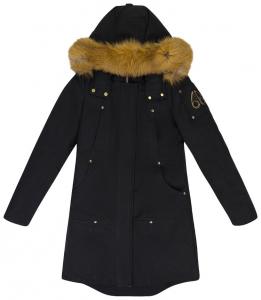 Парка «Гранд Метис» с мехом лося и рыжей лисы Moose Knuckles, черный