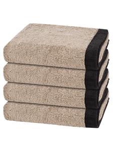 Cawö Полотенце 'Lifestyle Splash' в бежевом цвете