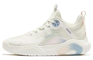 Кроссовки для скейтбординга женские высокие белые/королевские синие Qiaodan