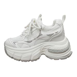 Forest Princess Дышащие низкие массивные кроссовки для увеличения роста, женские, белые