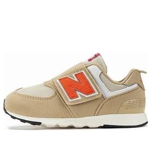 Кроссовки 574 на липучке New Balance, коричневый