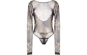 VERSACE JEANS COUTURE SS22 Длинный рукав Комбинезон Женский Black