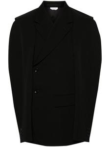 Однобортный пиджак с вырезами Comme des Garçons Homme Plus, черный