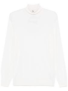 Шерстяной свитер с высоким воротником Dell'oglio, белый