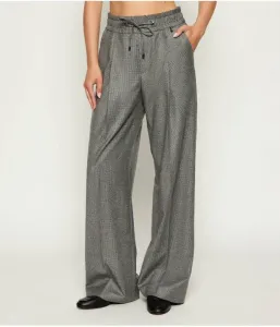 Шерстяные брюки ELLA loose fit Bogner, серый