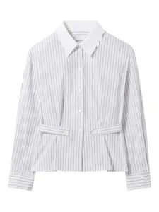 Рубашка в тонкую полоску Claudie Pierlot, белый