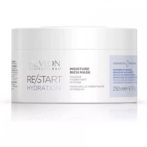 RE/START Hydration Moisture Rich Mask 250 мл Увлажняющая маска для сухих волос Длительный уход Восстанавливающее лечение против вьющихся волос Revlon