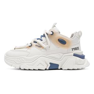 PNKE Антискользящие и износостойкие низкие массивные кроссовки для мужчин с эффектом увеличения роста - бежево-голубые, цвет Beige Blue