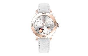 Disney Часы Song Song Series Quartz Movement Leather Watch Bands Watch Women's Watch Silver Dial