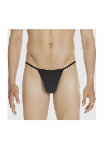 Мужские эластичные стринги Plumes HOM, черный