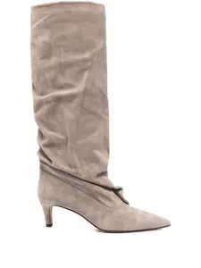 Сапоги на каблуке The Seller, серый