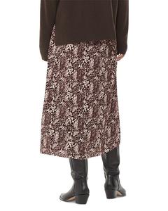 Юбка с запахом и леопардовым принтом Whistles, мультиколор