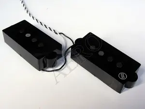 Aero Instrument Aero Pe Bass 4 Тип 1 Заменяемый звукосниматель Fender PB с пластиковыми крышками черного цвета