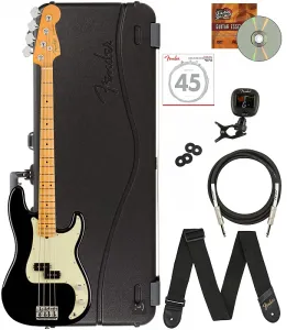 Бас-гитара Fender American Professional II Precision - черная с жестким кейсом