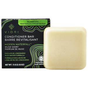 Твердый кондиционер для волос с добавлением рисовой воды Viori, 2.53 oz /80 g Hidden Waterfall: Strengthening Sweet Musk Rice Water Conditioner Bar