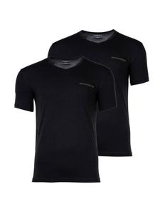Emporio Armani Комплект из двух футболок черного цвета