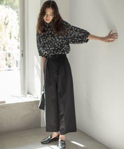 Широкие брюки из саржевой ткани с сухой на ощупь поверхностью Suite, цвет Black [005]