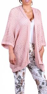 Вязаный кардиган Romola розового цвета GIGI MODA